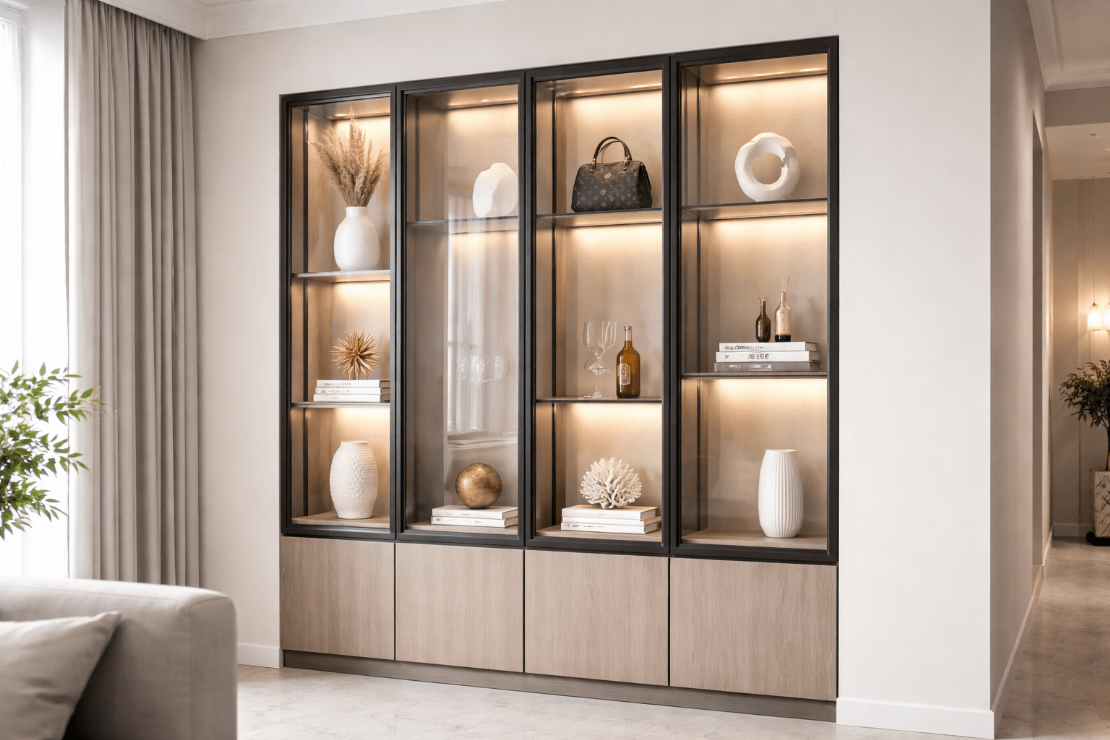 玻璃櫥窗展示櫃尺寸怎麼抓？深度、高度與空間規劃一次看懂